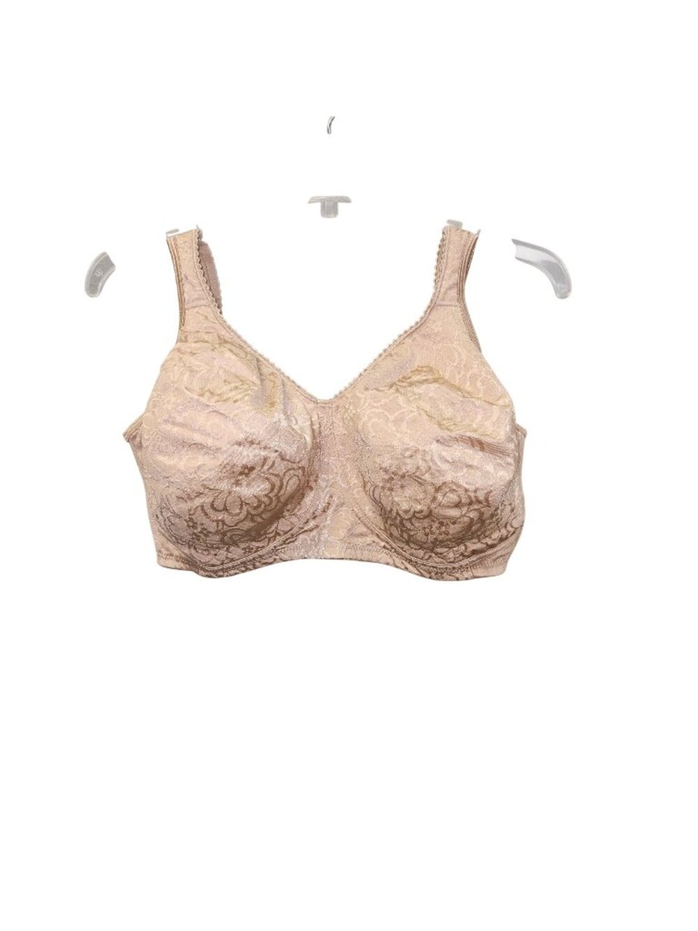 Playtex 4745 Womens 40G Full Coverage Beige Lace Wireless Bra 3687